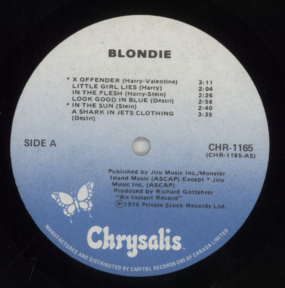 Blondie Blondie Canadian vinyl LP album (LP record) BLOLPBL598094