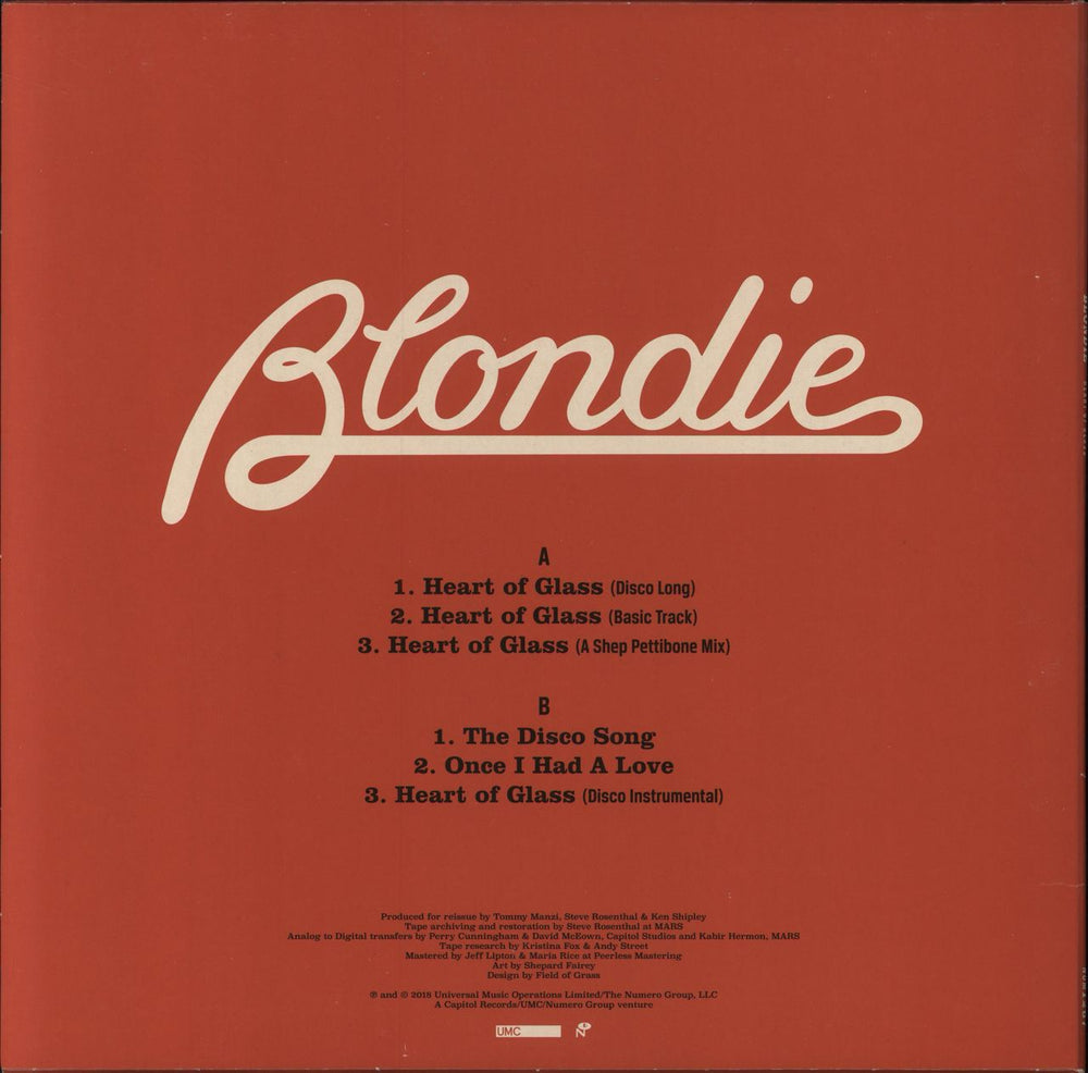 Blondie Heart Of Glass EP UK 12" vinyl single (12 inch record / Maxi-single) 825764606714