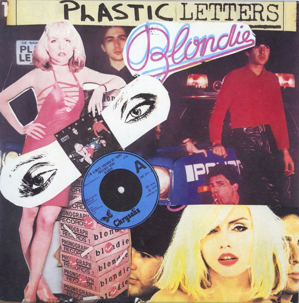 Blondie Plastic Letters - Punk Art sleeve UK 7" vinyl single (7 inch record / 45) MAL-ONE-007
