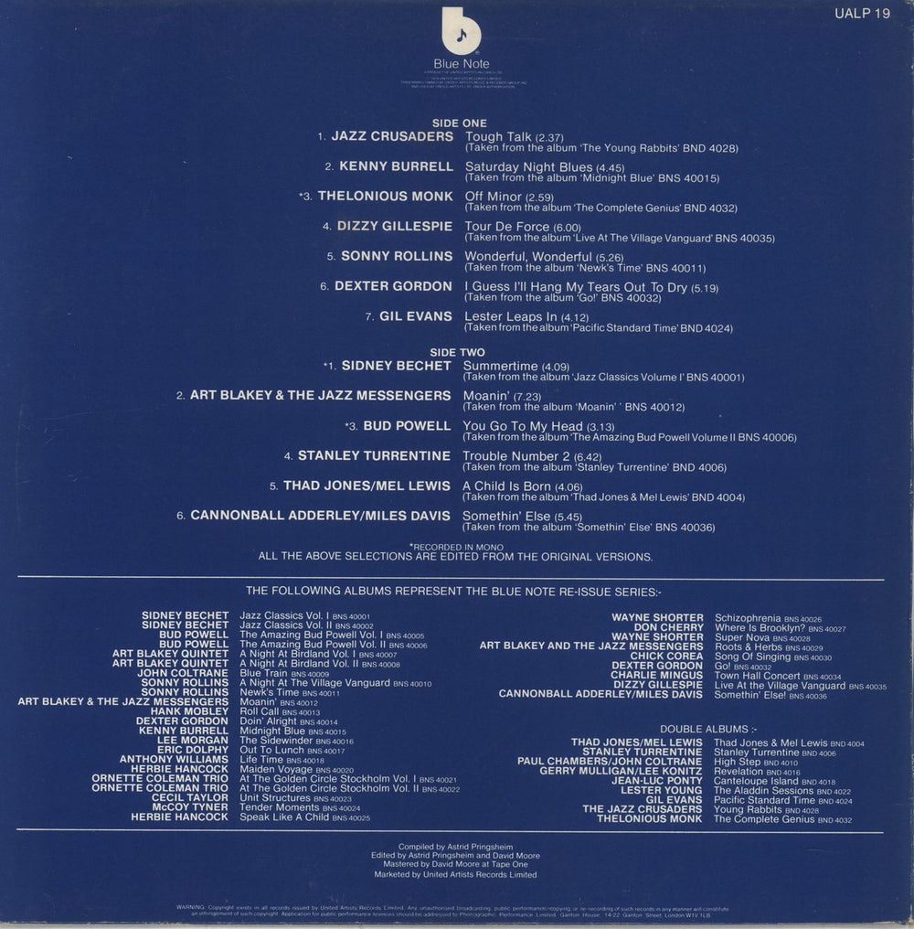 Blue Note Blue Note 2 UK Promo vinyl LP album (LP record)