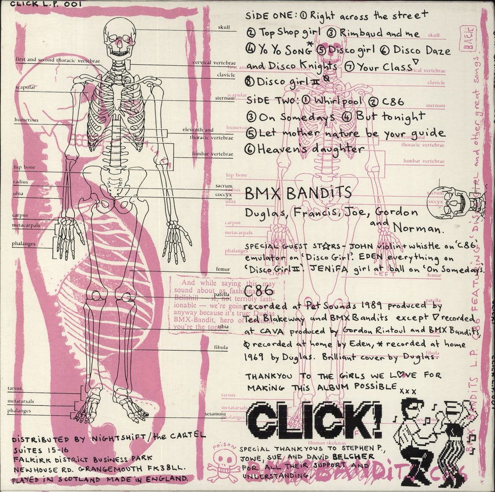 BMX Bandits C86 - VG UK vinyl LP album (LP record)