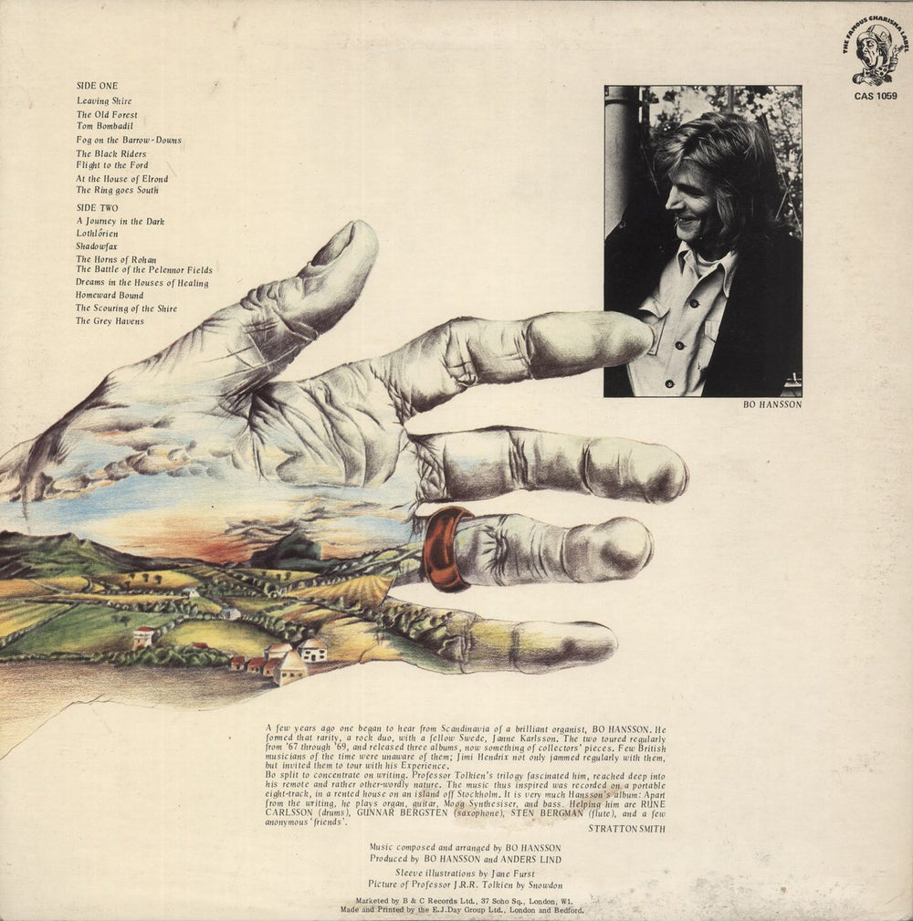 Bo Hansson Lord Of The Rings - 1st + Insert & Red Inner - EX UK vinyl LP album (LP record)