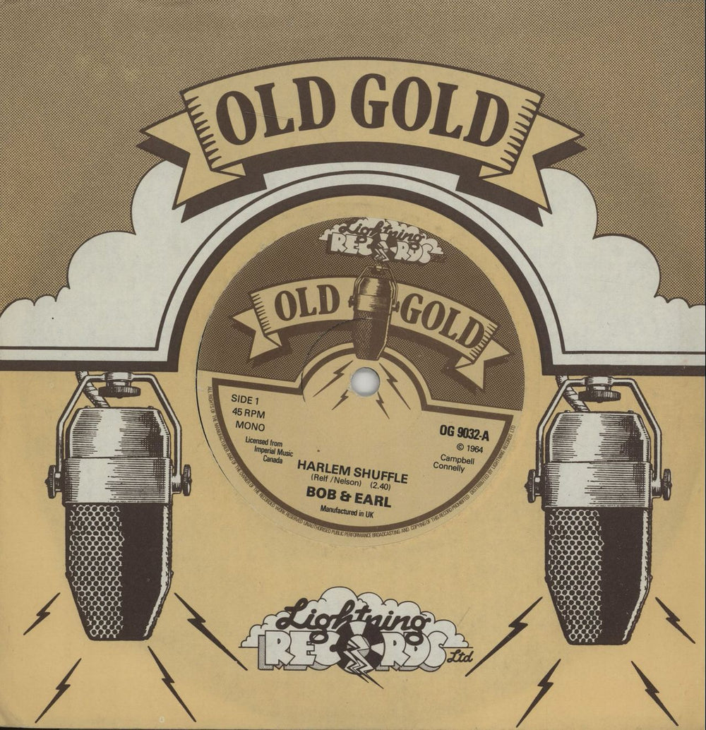 Bob & Earl Harlem Shuffle UK 7" vinyl single (7 inch record / 45) OG9032