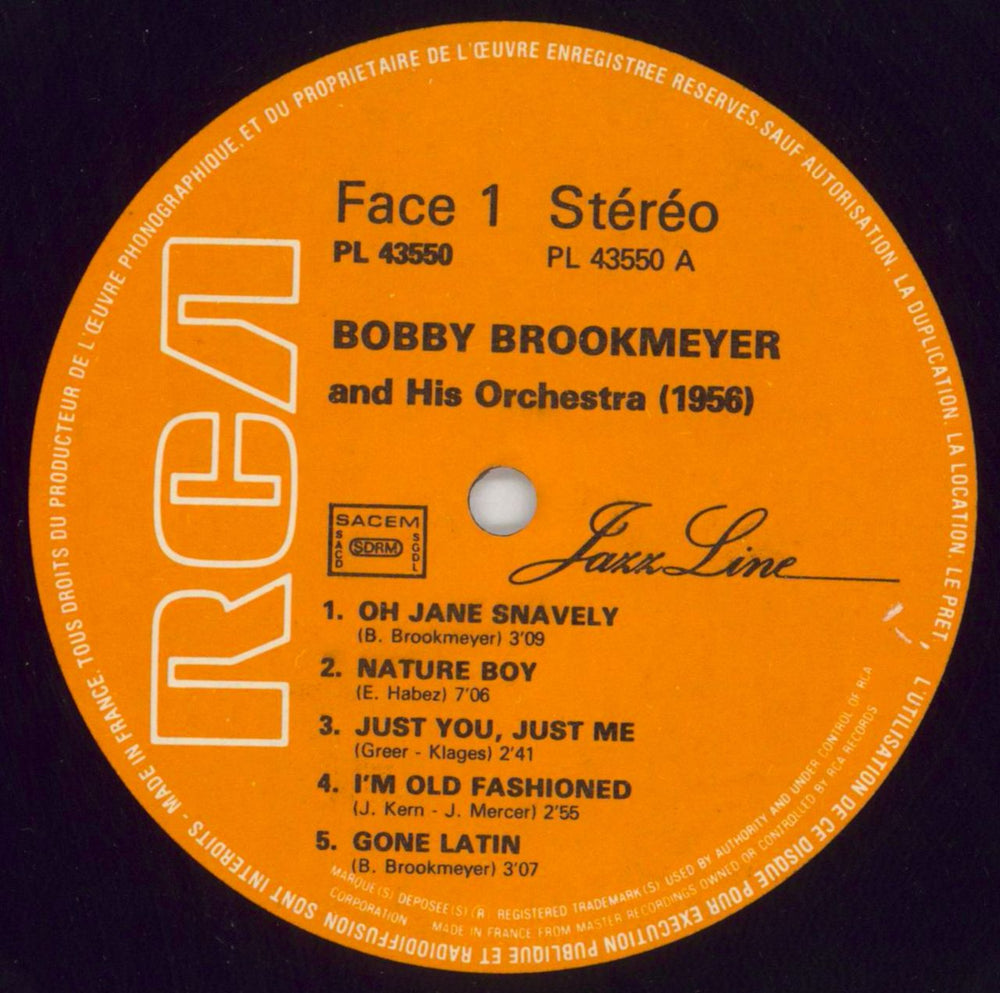 Bob Brookmeyer Bobby Brookmeyer And His Orchestra French vinyl LP album (LP record) BQ3LPBO688043