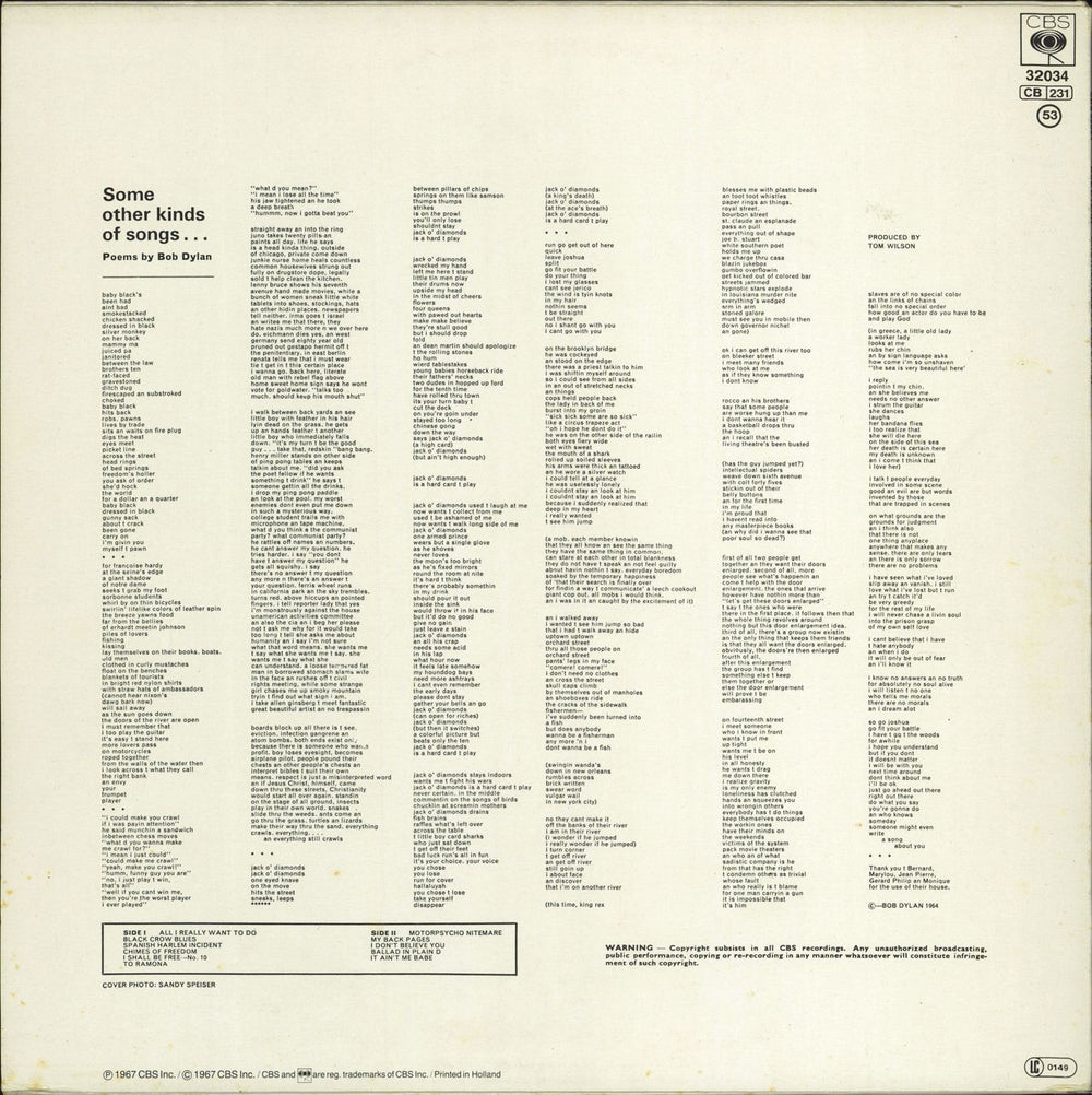 Bob Dylan Another Side Of Bob Dylan - Red Label - Stickered UK vinyl LP album (LP record)