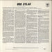 Bob Dylan Bob Dylan UK vinyl LP album (LP record)