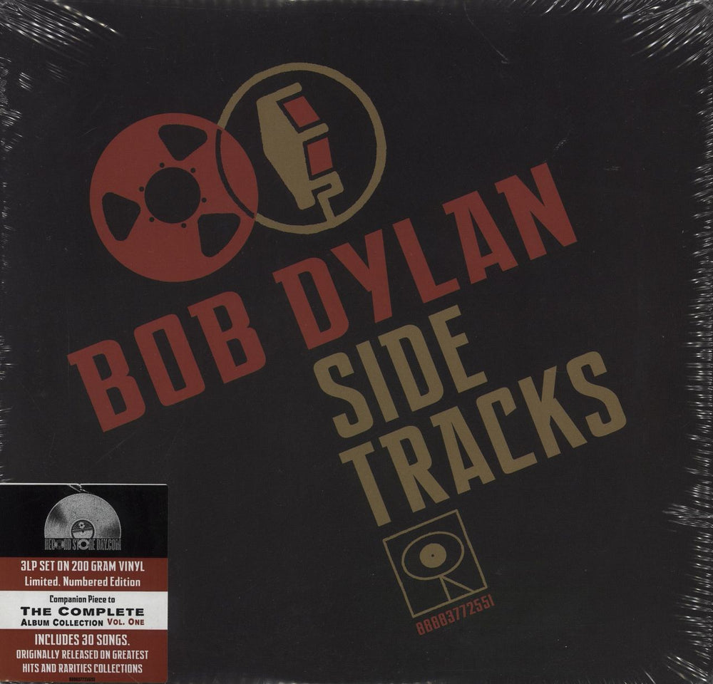 Bob Dylan Side Tracks - 200gm - RSD13 - Sealed US 3-LP vinyl record set (Triple LP Album) 88883772551