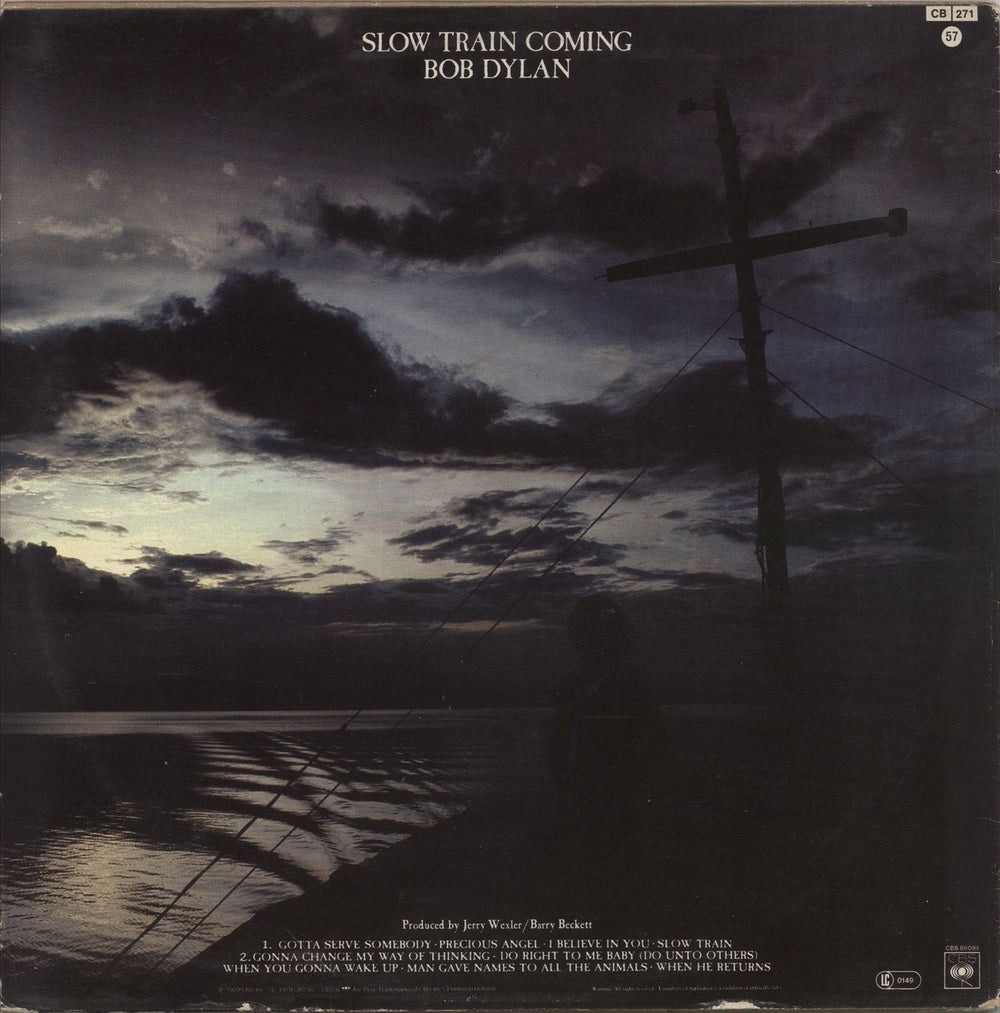 Bob Dylan Slow Train Coming Dutch vinyl LP album (LP record)
