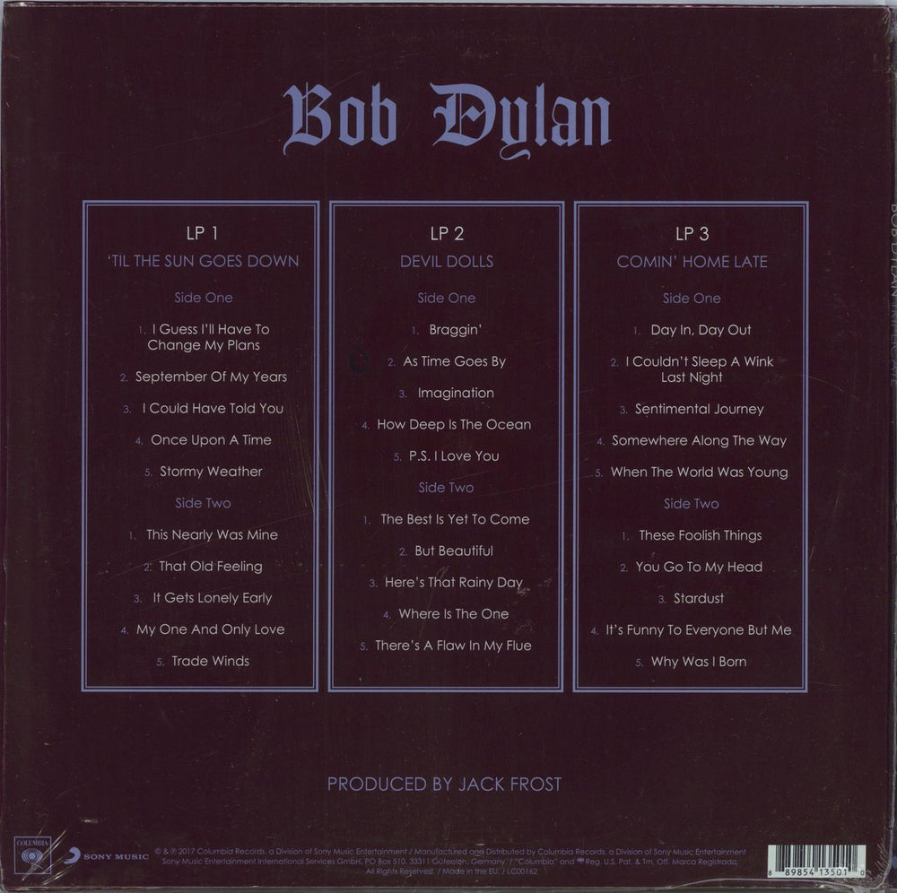 Bob Dylan Triplicate - 180gm Vinyl + Shrink US 3-LP vinyl record set (Triple LP Album) 889854135010