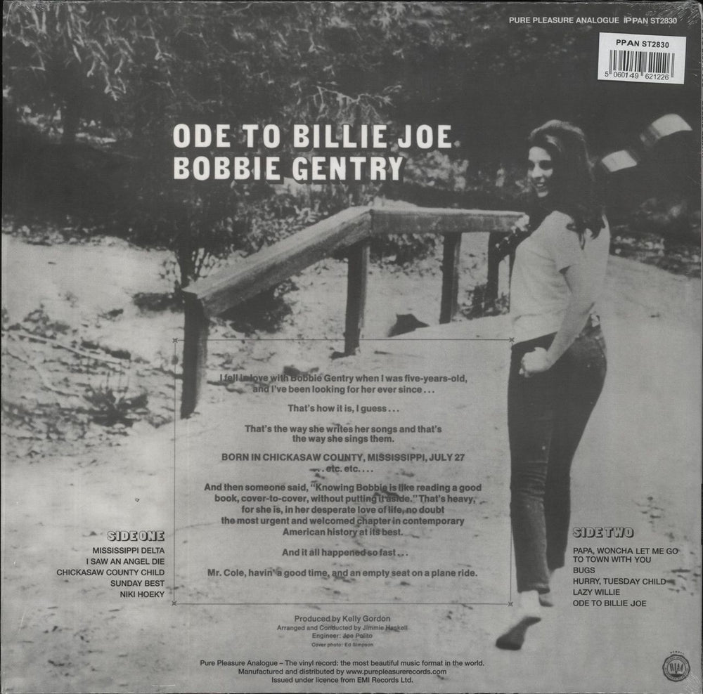 Bobbie Gentry Ode To Billy Joe - Remastered 180 Gram UK vinyl LP album (LP record) 5060149621226