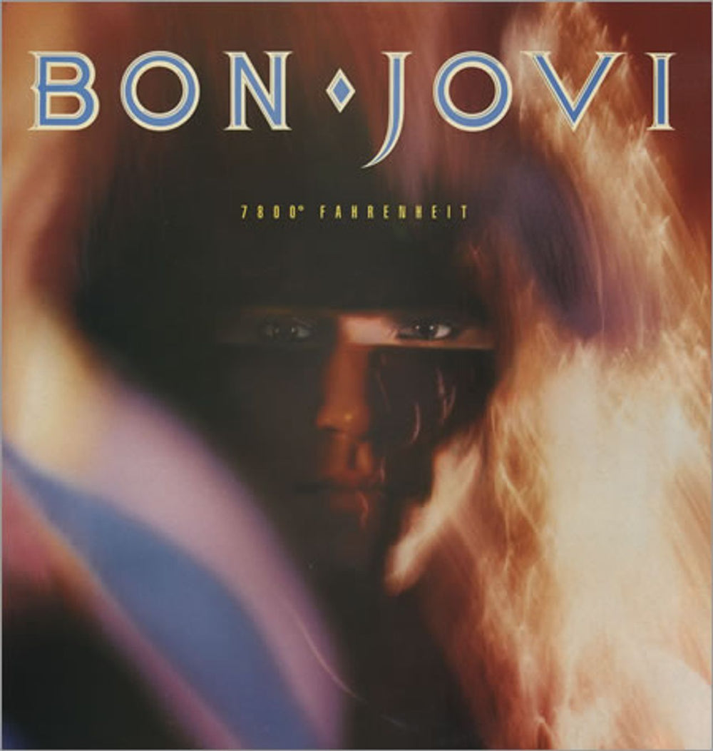 Bon Jovi 7800° Fahrenheit UK vinyl LP album (LP record) VERL24