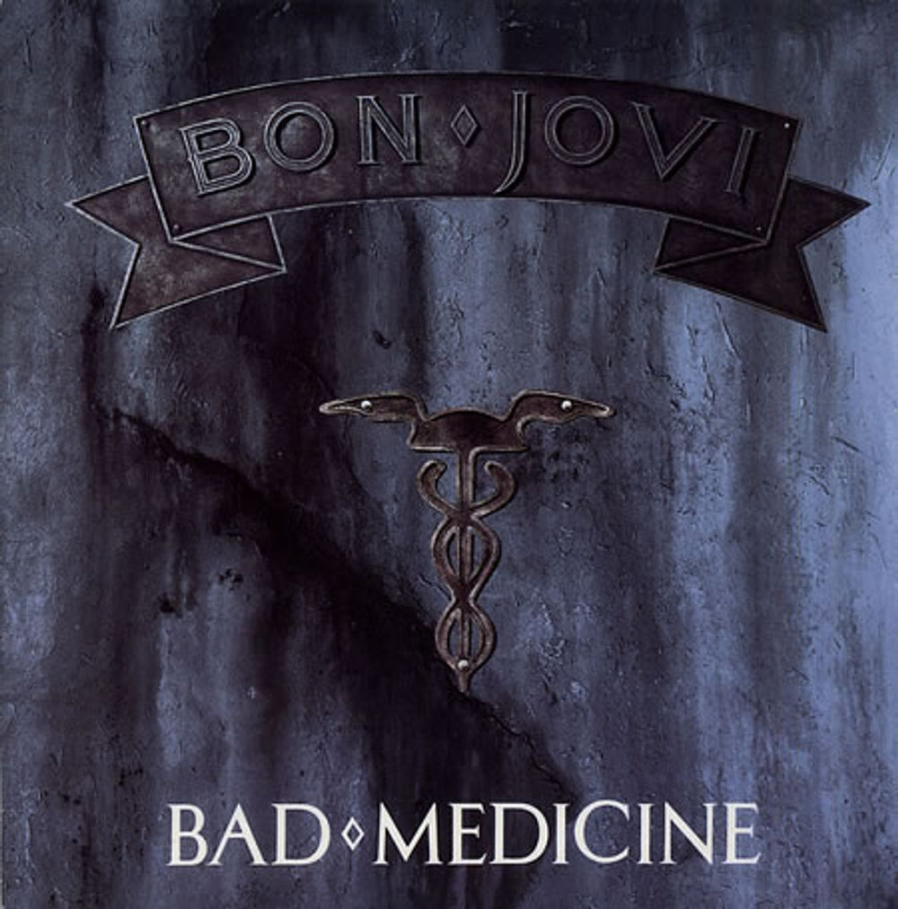 Bon Jovi Bad Medicine UK 12" vinyl single (12 inch record / Maxi-single) JOV312