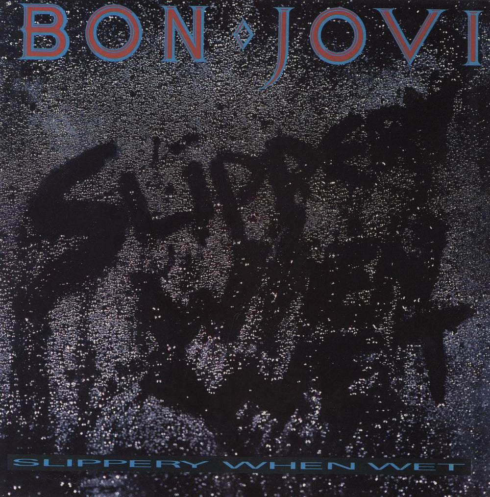 Bon Jovi Slippery When Wet - EX UK vinyl LP album (LP record) VERH38