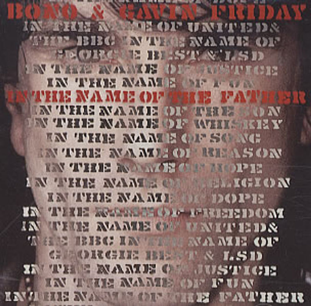 Bono In The Name Of The Father US Promo CD single (CD5 / 5") PRCD6813-2