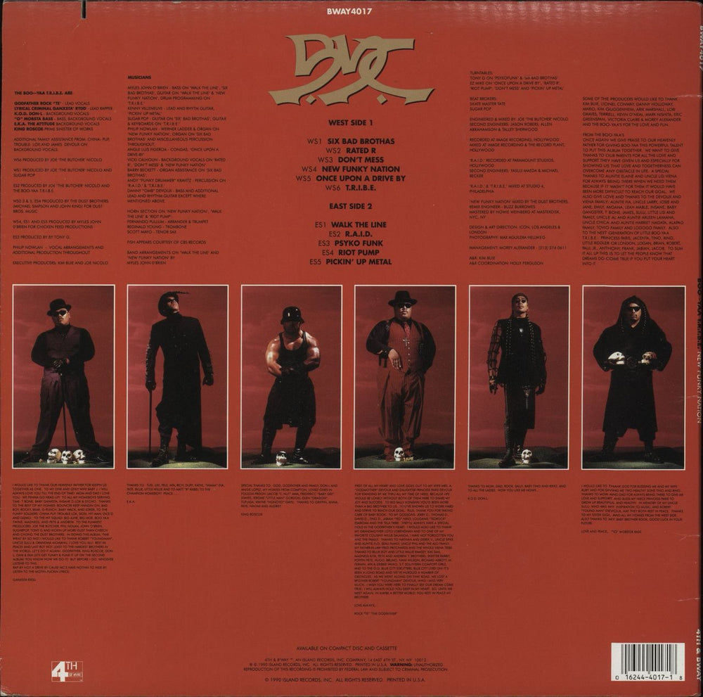 Boo-Yaa Tribe New Funky Nation US vinyl LP album (LP record) 016244401718