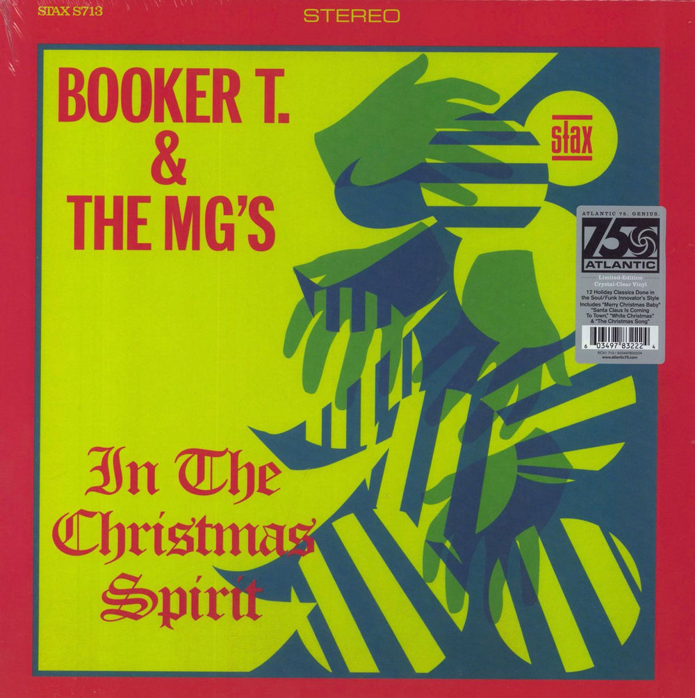 Booker T. & The M.G.'s In The Christmas Spirit - Crystal Clear Vinyl - Sealed US vinyl LP album (LP record) RCV1713