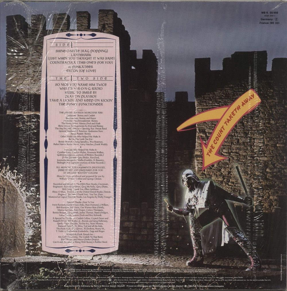 Bootsy Collins The One Giveth, The Count Taketh Away Japanese vinyl LP album (LP record)