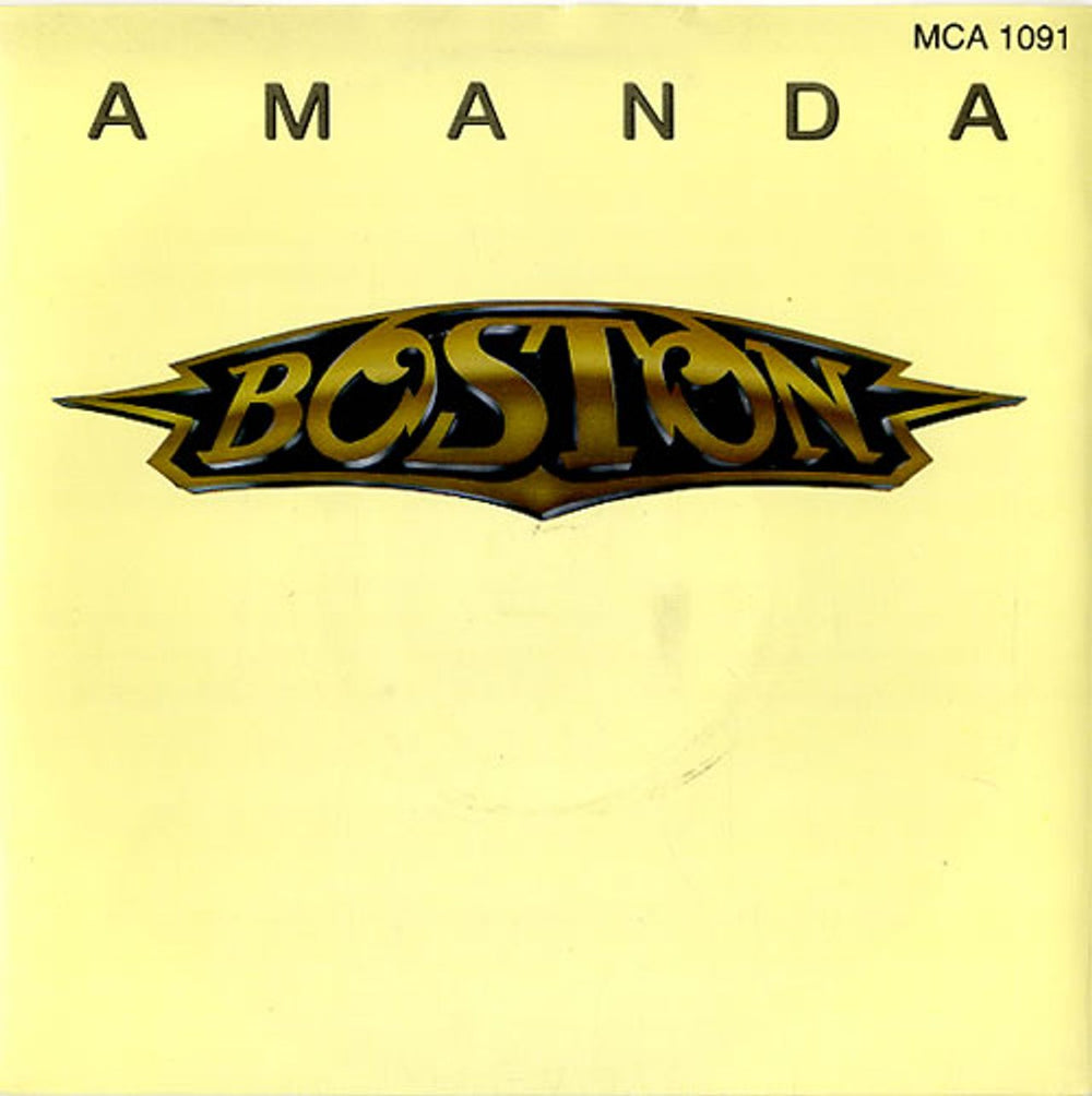 Boston Amanda UK 7" vinyl single (7 inch record / 45) MCA1091