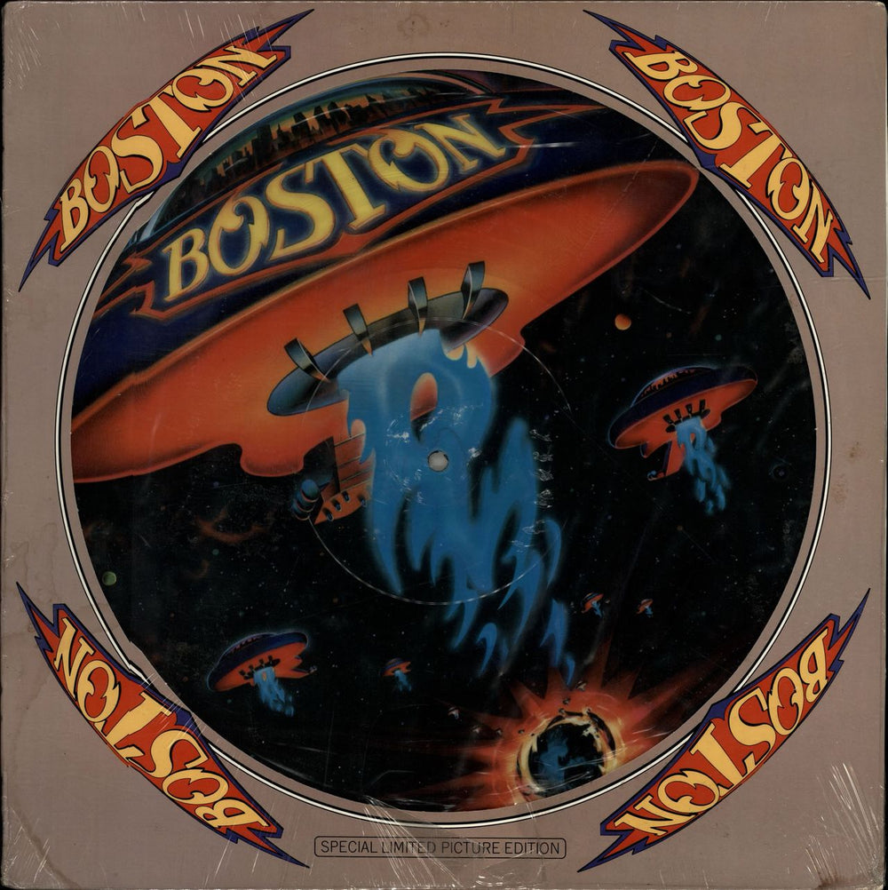 Boston Boston - Sealed US picture disc LP (vinyl picture disc album) E99-34188