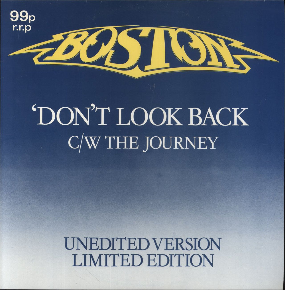 Boston Don't Look Back UK 12" vinyl single (12 inch record / Maxi-single) EPC126653