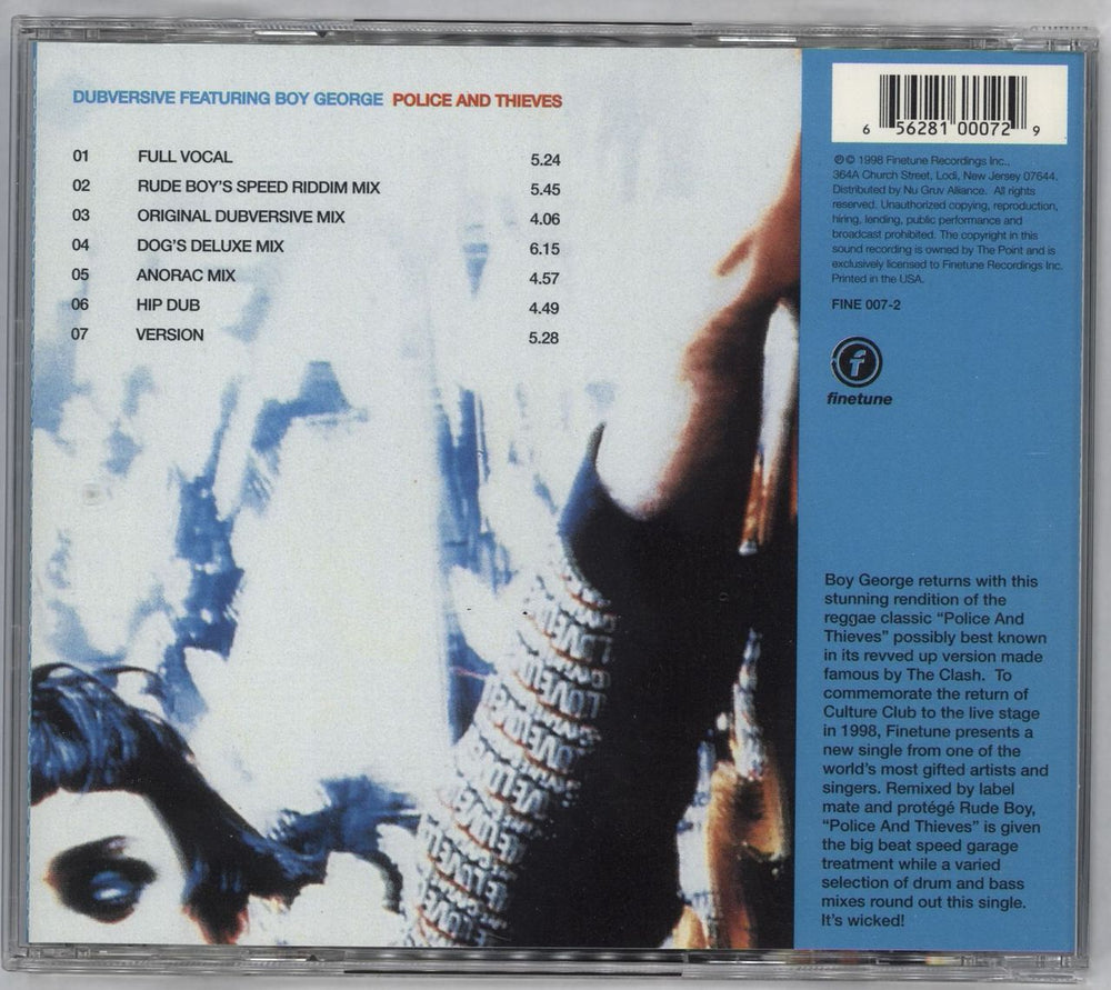 Boy George Police & Thieves US CD single (CD5 / 5") BOYC5PO120040