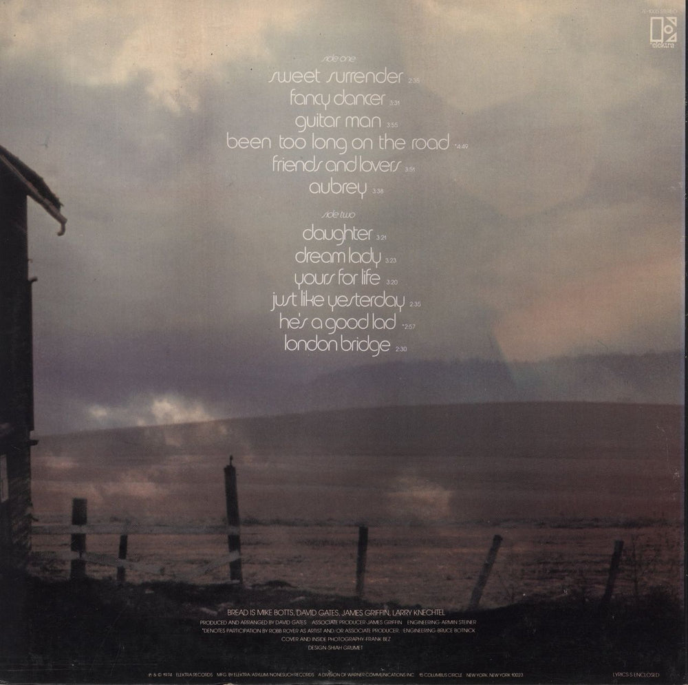 Bread The Best Of Bread, Vol. 2 US vinyl LP album (LP record)