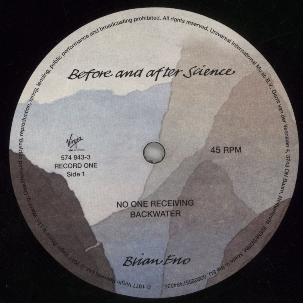 Brian Eno Before And After Science - 45rpm 180 Gram UK 2-LP vinyl record set (Double LP Album) ENO2LBE861125