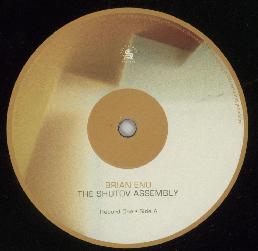 Brian Eno The Shutov Assembly UK 2-LP vinyl record set (Double LP Album) ENO2LTH866940