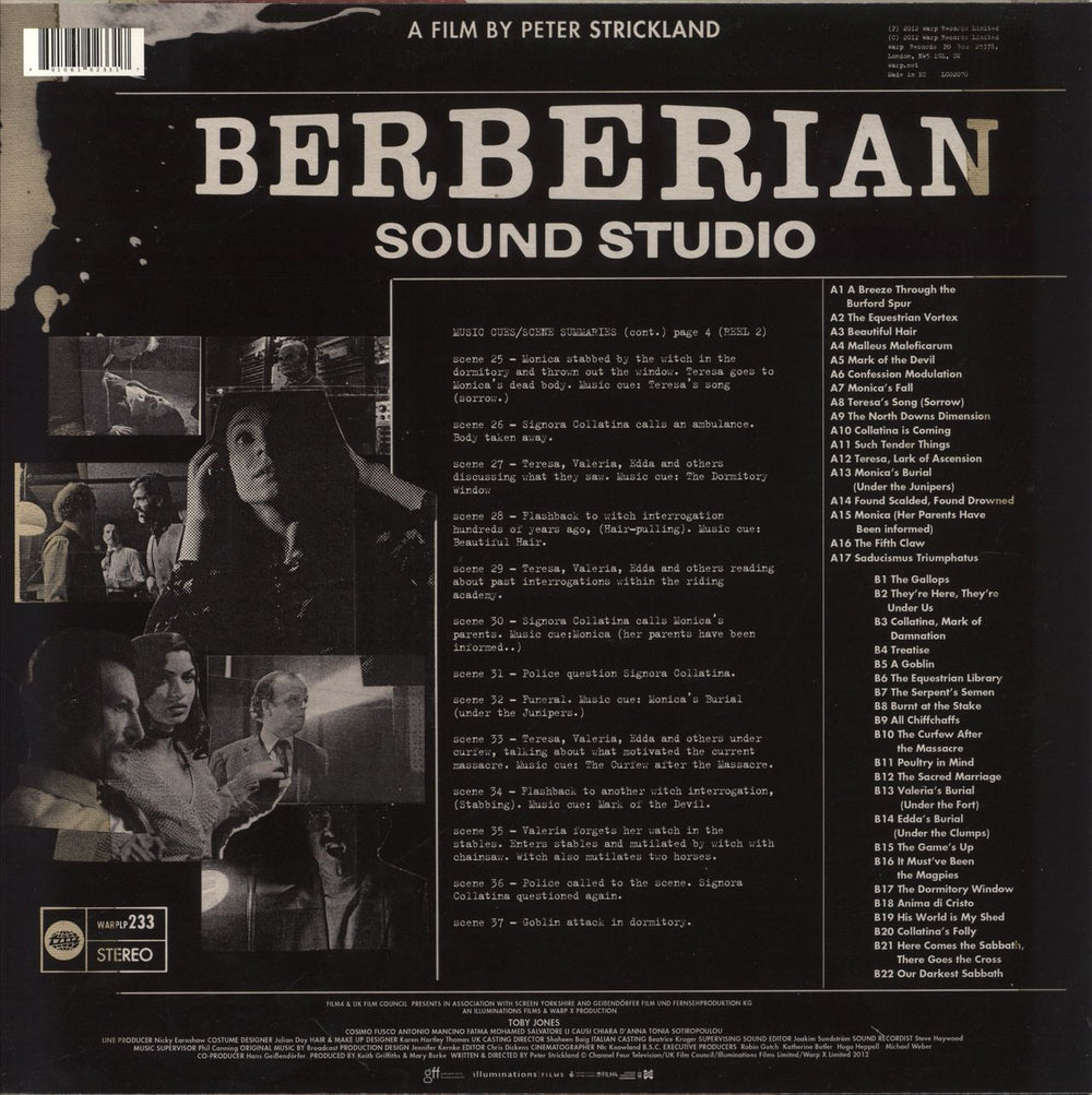 Broadcast Berberian Sound Studio UK vinyl LP album (LP record) 801061023317