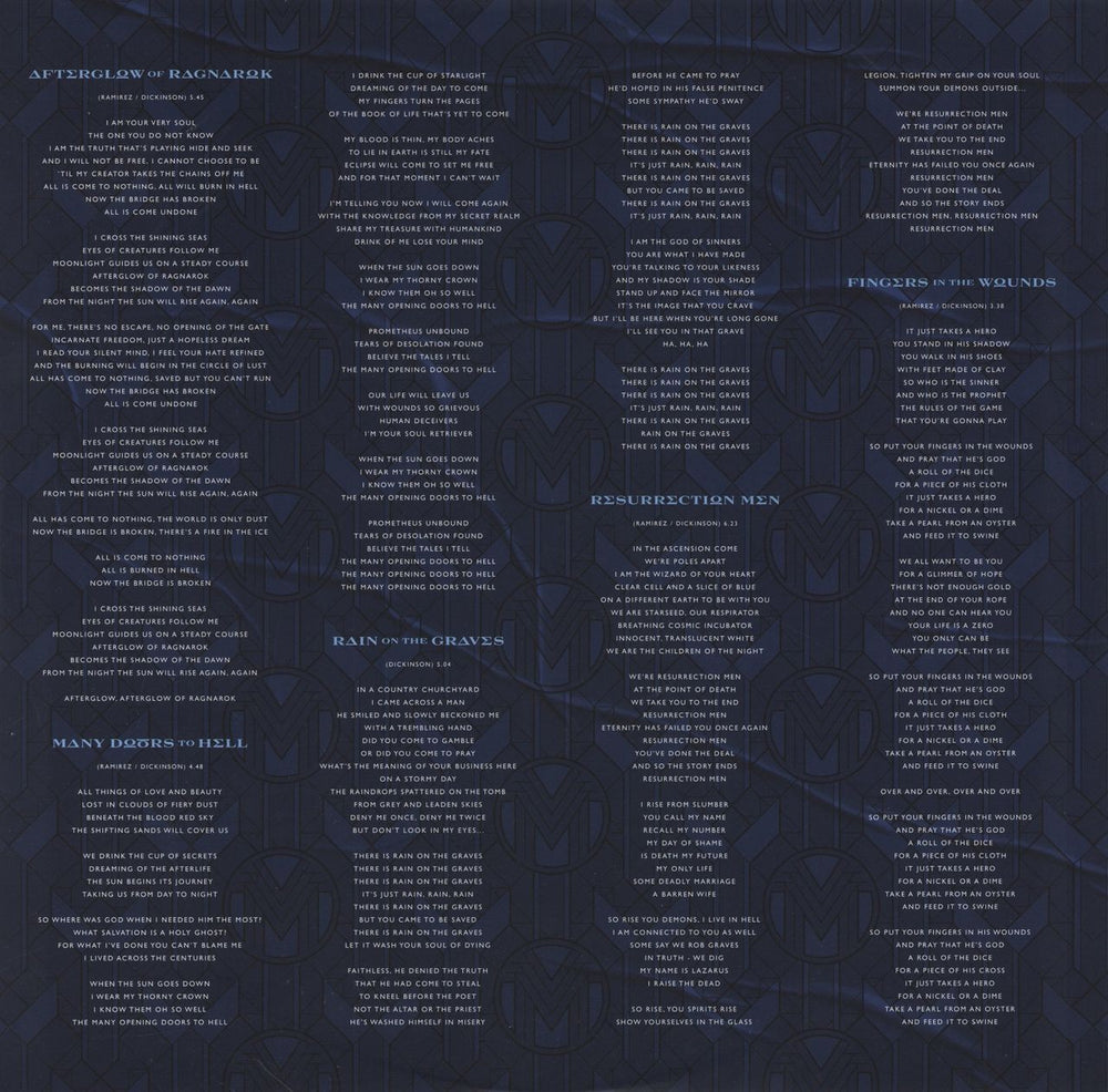 Bruce Dickinson The Mandrake Project - Black Vinyl - Embossed Cover UK 2-LP vinyl record set (Double LP Album) 2024