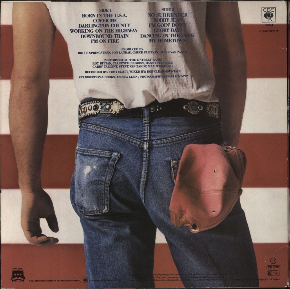 Bruce Springsteen Born In The U.S.A. - 1st - Complete UK vinyl LP album (LP record)