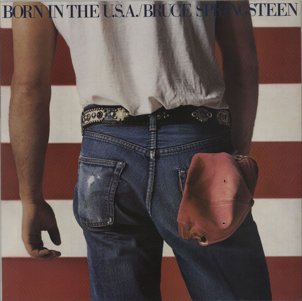 Bruce Springsteen Born In The U.S.A. - 1st UK vinyl LP album (LP record) 86304