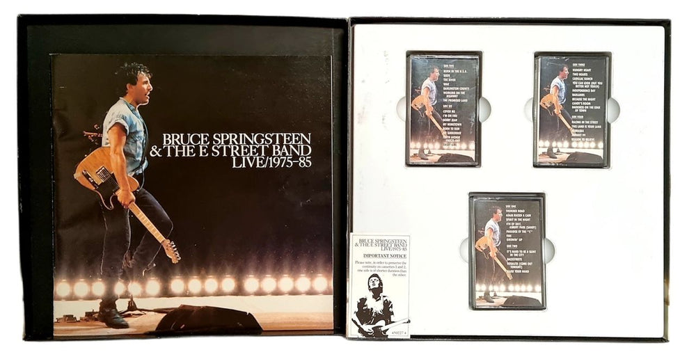 Bruce Springsteen Live 1975-1985 - Stickered box - EX UK Cassette Box SPRXCLI772192