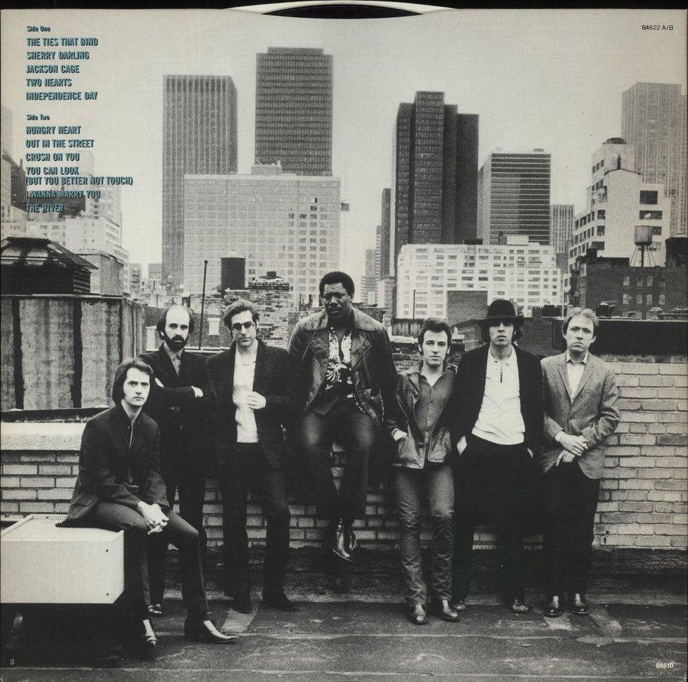 Bruce Springsteen The River + Lyric Insert UK 2-LP vinyl record set (Double LP Album)