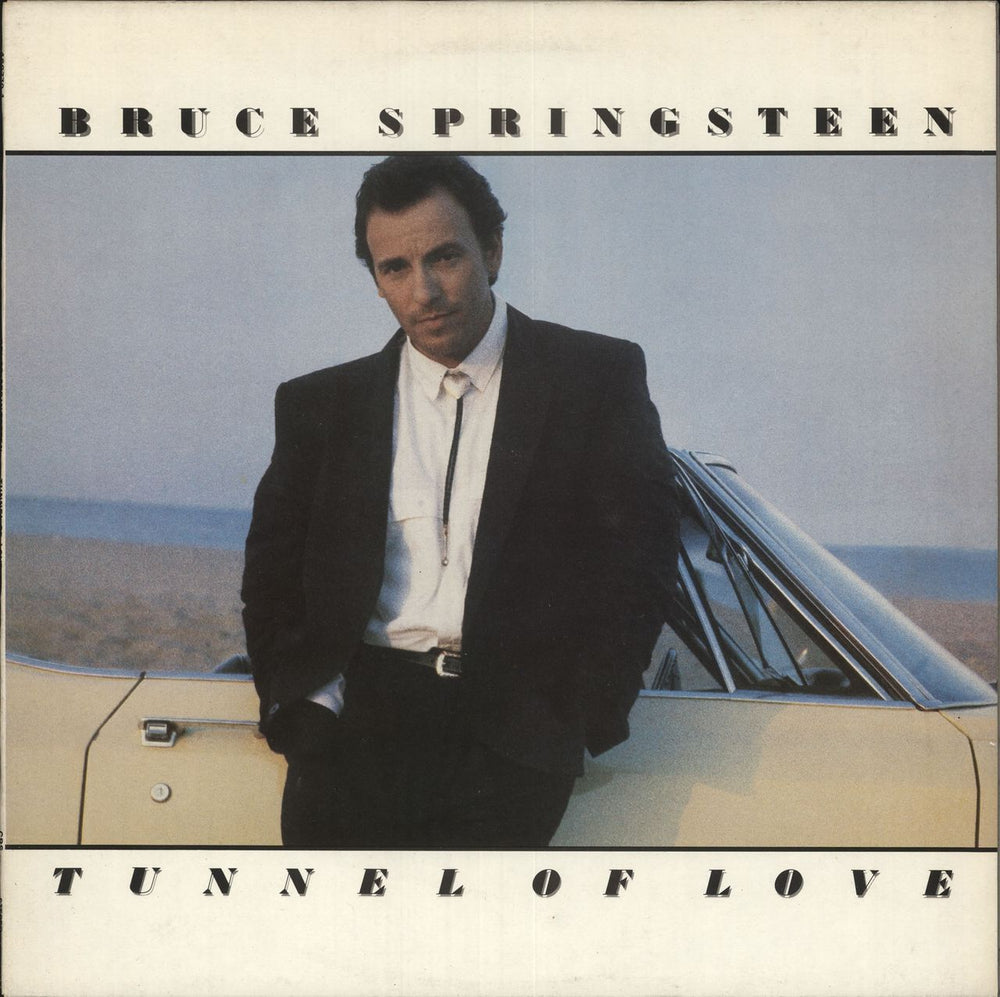 Bruce Springsteen Tunnel Of Love - Promo Stamped UK Promo vinyl LP album (LP record) 4602701