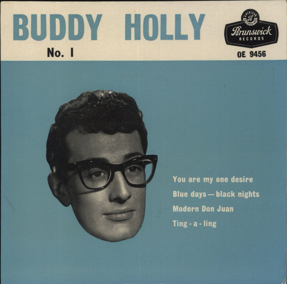 Buddy Holly Buddy Holly No. 1 EP - 3rd (a) - 9.62 UK 7" vinyl single (7 inch record / 45) OE9456