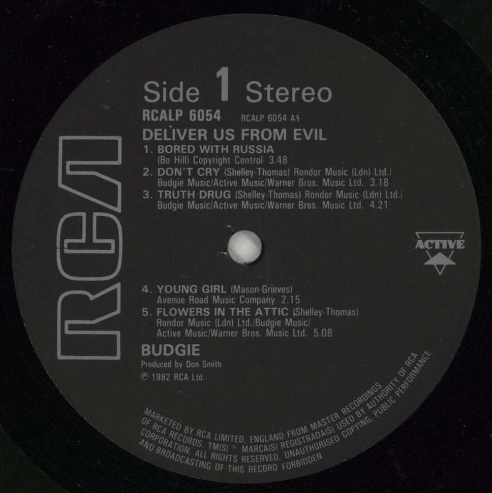 Budgie Deliver Us From Evil - VG/EX UK vinyl LP album (LP record) BUDLPDE581348