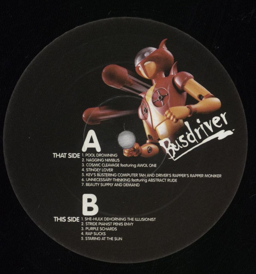 Busdriver Cosmic Cleavage UK vinyl LP album (LP record) 67VLPCO846413