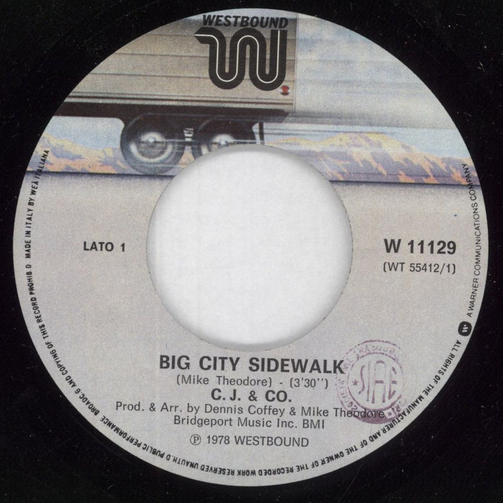 C.J. & Co. Deadeye Dick Italian 7" vinyl single (7 inch record / 45) CJ&07DE854926