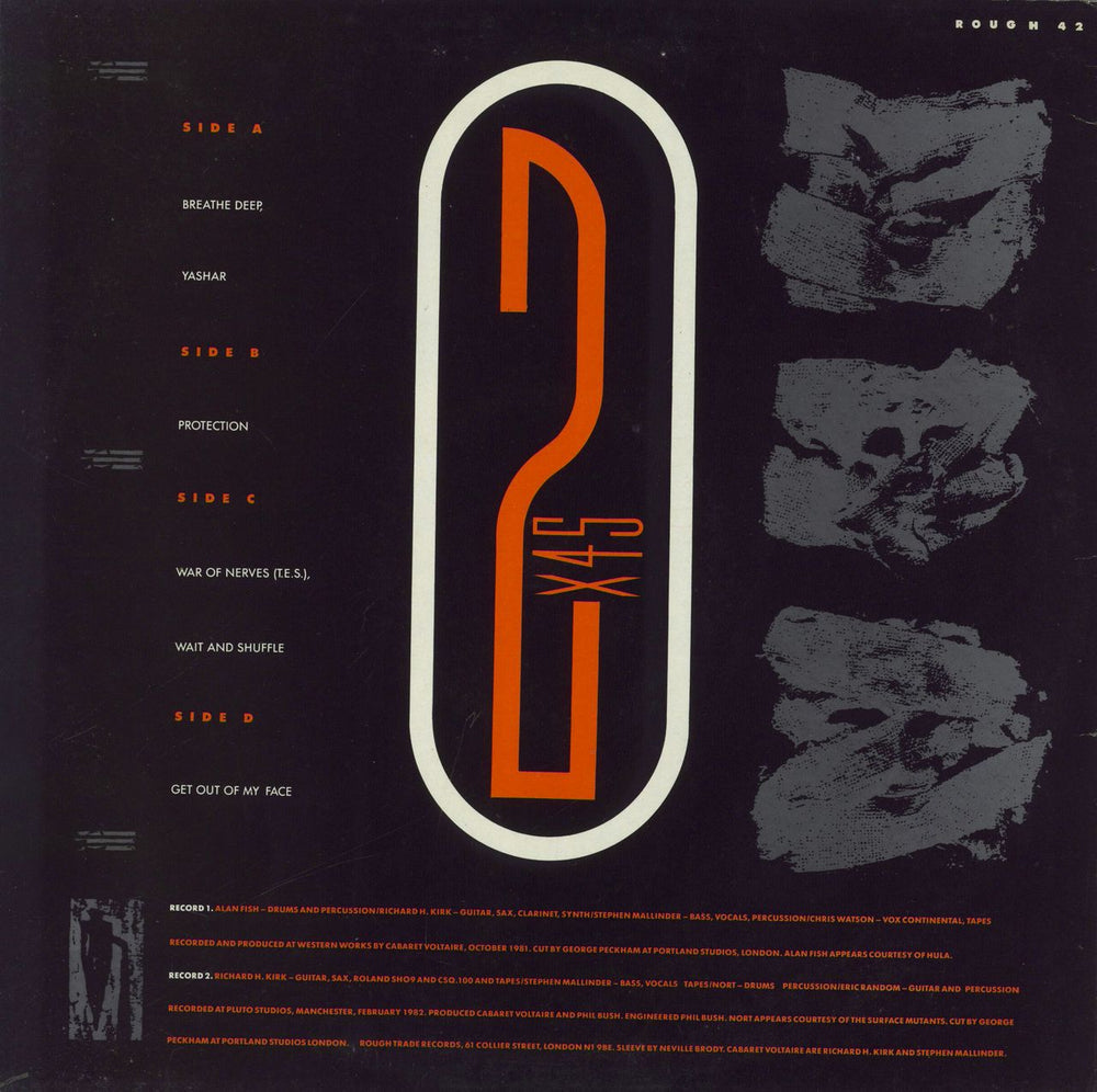 Cabaret Voltaire 2x45 UK 12" vinyl single (12 inch record / Maxi-single)