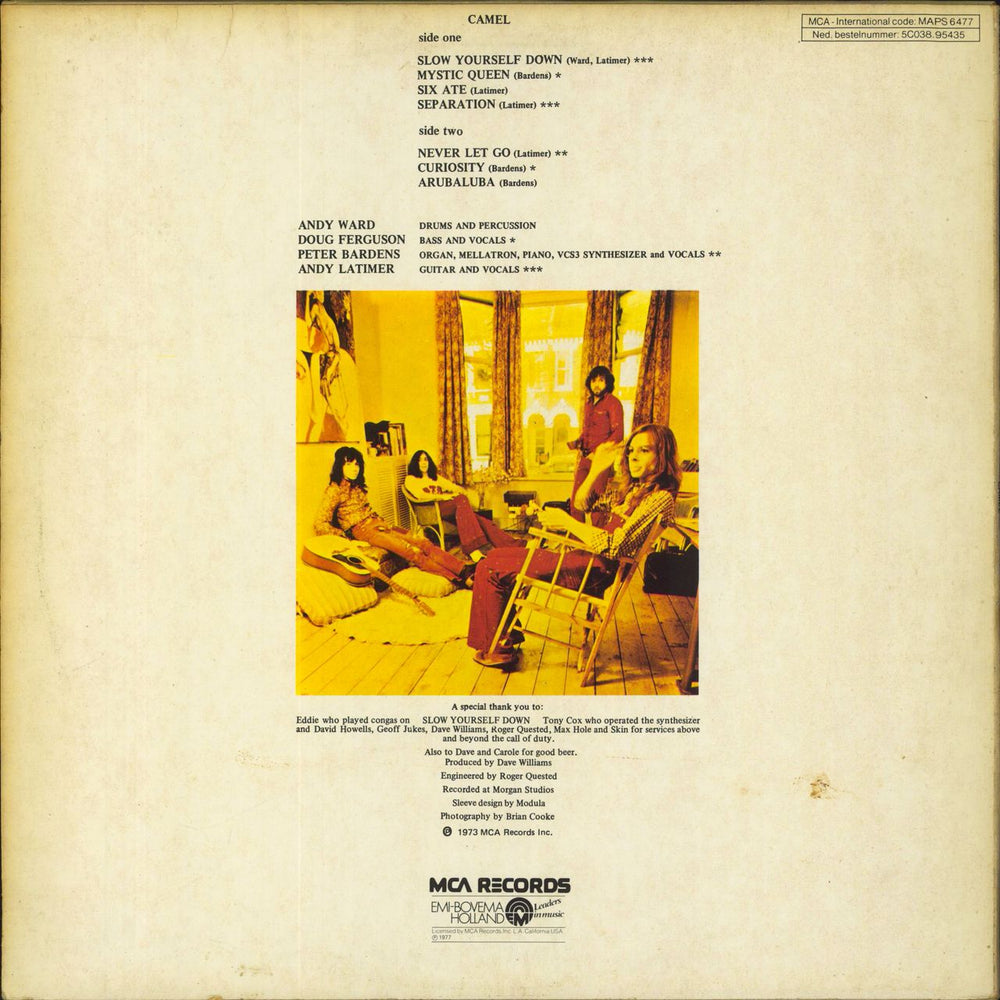 Camel Camel Dutch vinyl LP album (LP record)