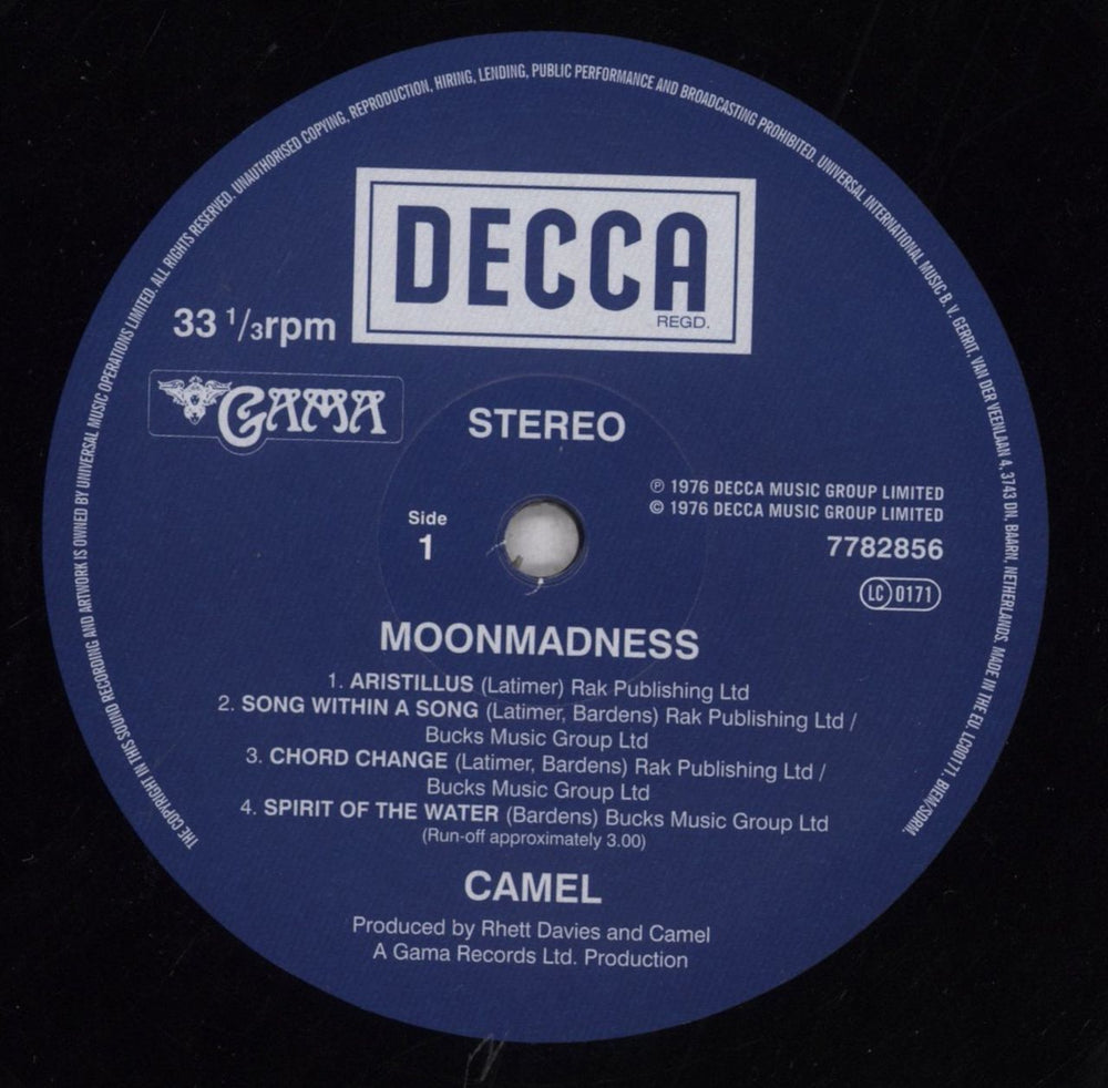 Camel Moonmadness - 180gm UK vinyl LP album (LP record) C-LLPMO846014