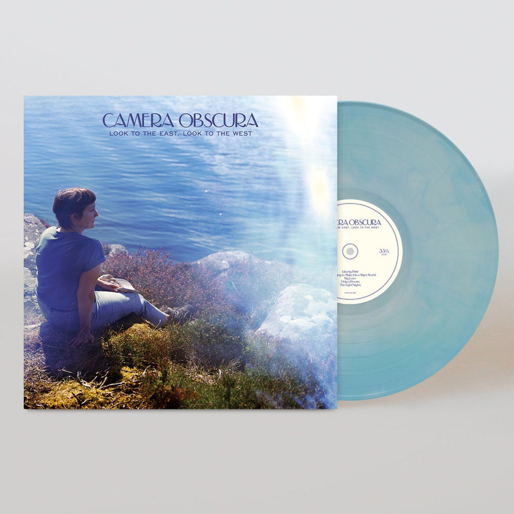 Camera Obscura (UK) Look To The East, Look To The West - Baby Blue & White Galaxy Vinyl - Sealed US vinyl LP album (LP record) CSULPLO839849