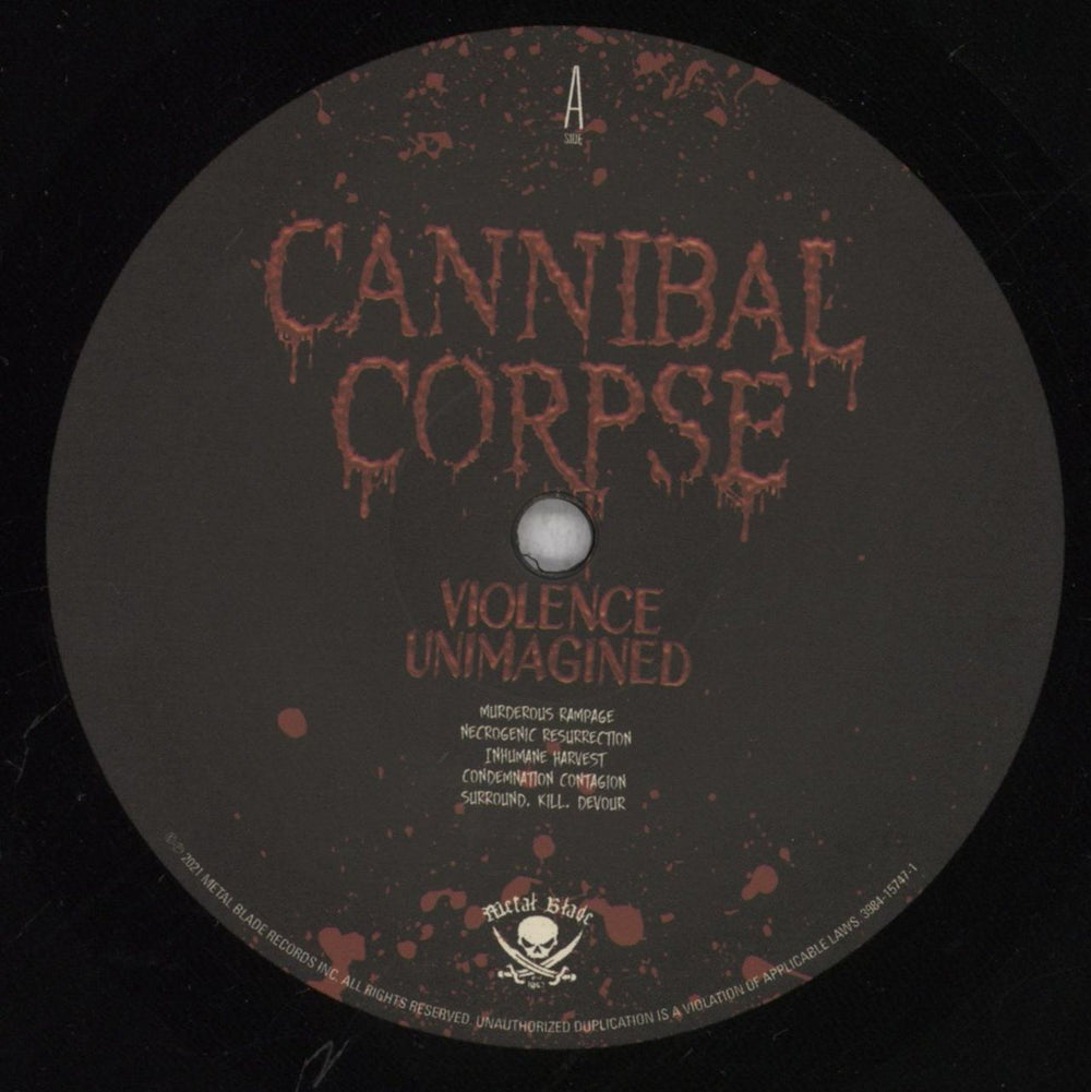 Cannibal Corpse Violence Unimagined - 180gm - Fully Autographed UK vinyl LP album (LP record) CACLPVI842543