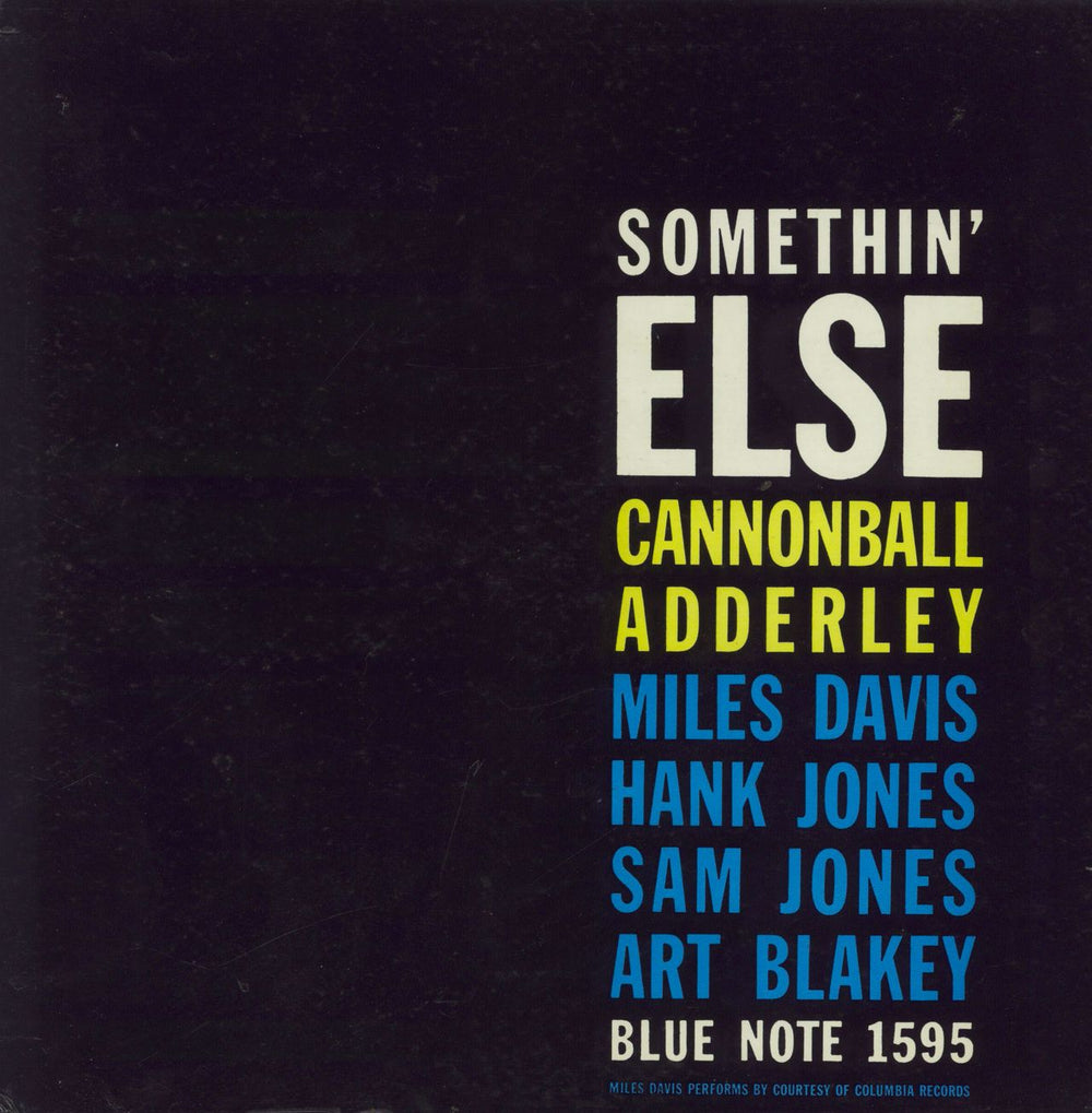 Cannonball Adderley Somethin' Else - New York Label US vinyl LP album (LP record) BLP1595