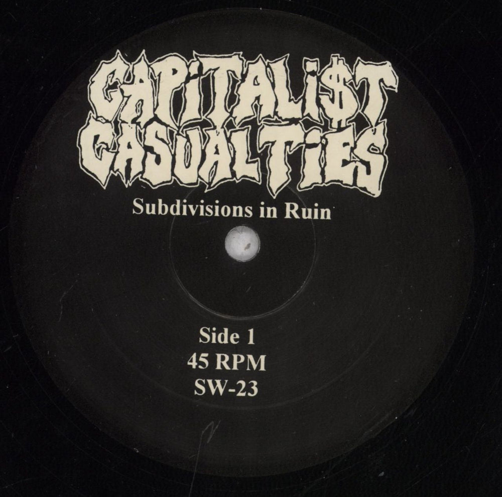 Capitalist Casualties Subdivisions In Ruin US 12" vinyl single (12 inch record / Maxi-single) 7B412SU837366