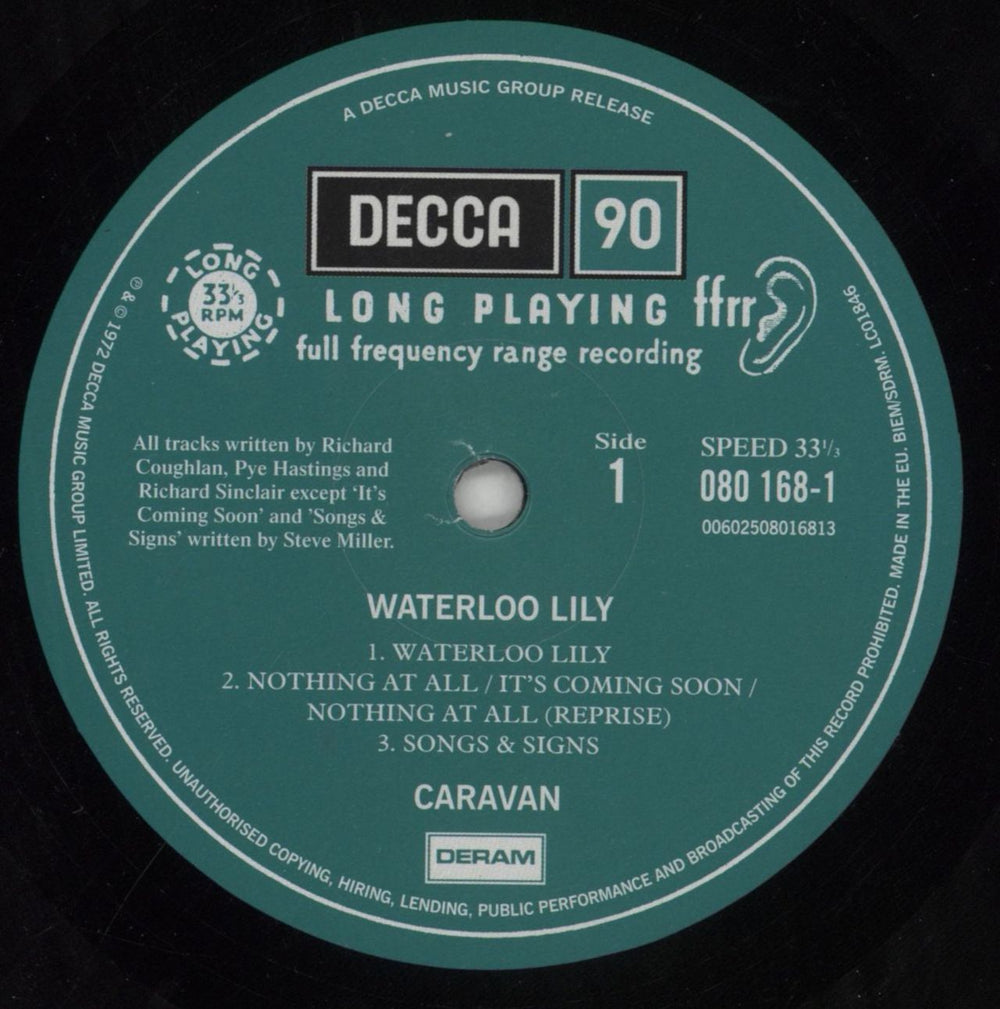 Caravan Waterloo Lily UK vinyl LP album (LP record) CAVLPWA850736