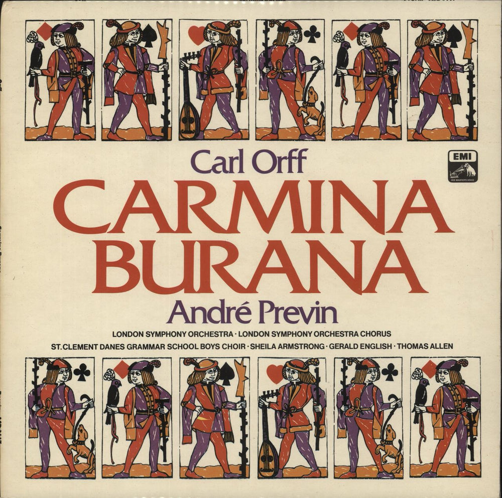 Carl Orff Carmina Burana - Quad UK vinyl LP album (LP record) ASD3117