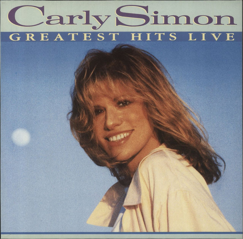 Carly Simon Greatest Hits Live German vinyl LP album (LP record) 209196