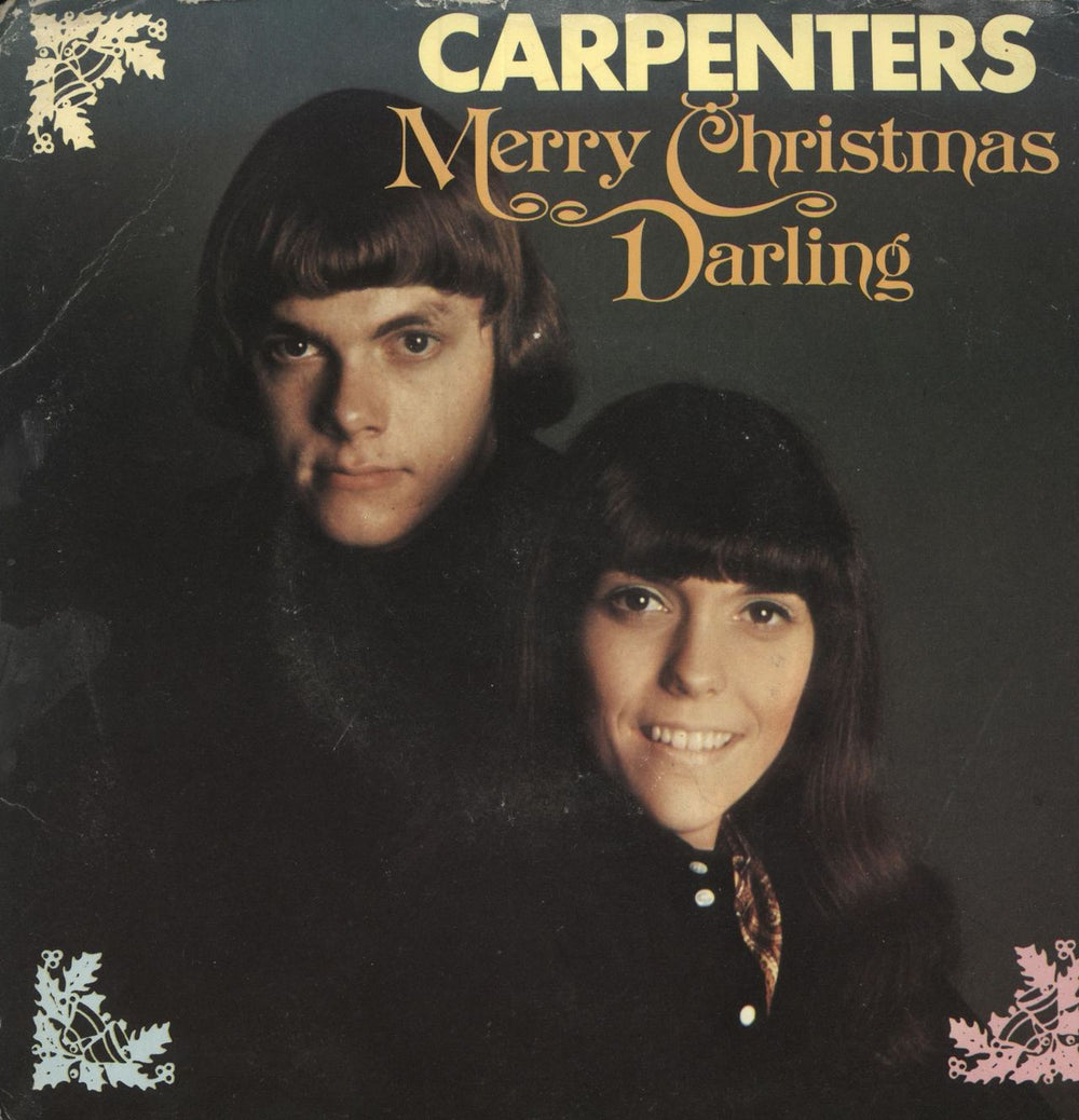 Carpenters Merry Christmas Darling - Card P/S UK 7" vinyl single (7 inch record / 45) AME601